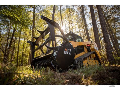 cat skid steer with forestry mulcher|skid steer with mulching attachment.